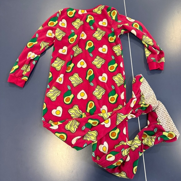 Size 8 Carters/Cat & Jack Fleece Footed Pajamas Set - Picture 8 of 14
